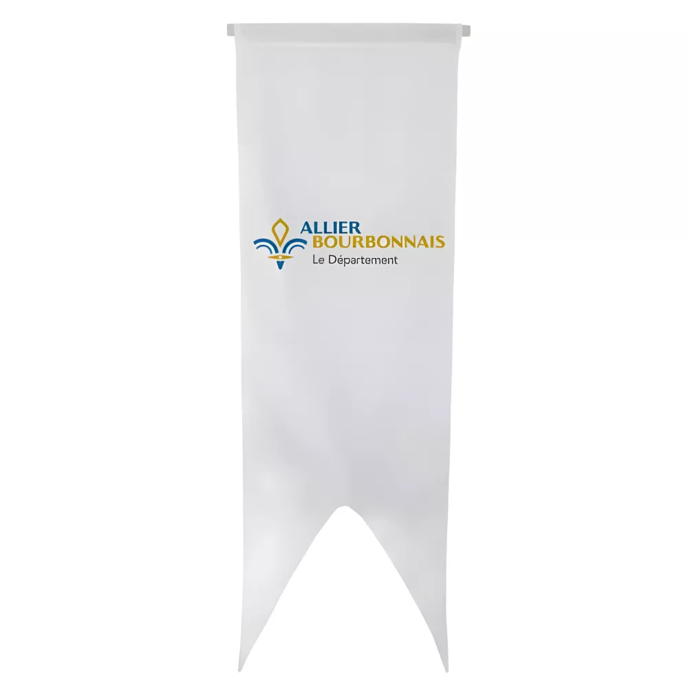 Oriflamme du Conseil Départemental de l'Allier en polyester