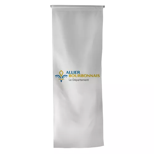 Oriflamme du Conseil Départemental de l'Allier en polyester