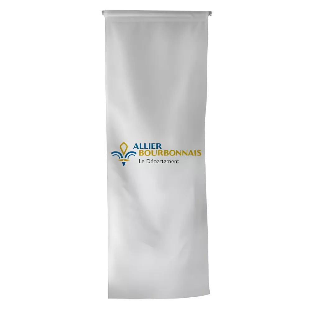Oriflamme du Conseil Départemental de l'Allier en polyester