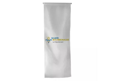 Oriflamme du Conseil Départemental de l'Allier en polyester