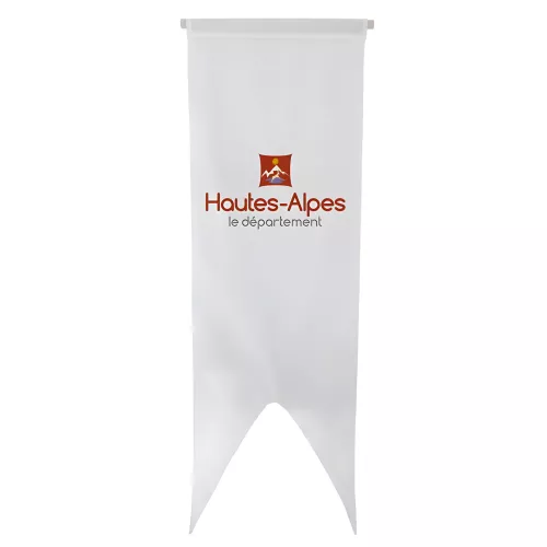 Oriflamme du Conseil Départemental des Hautes-Alpes en maille polyester