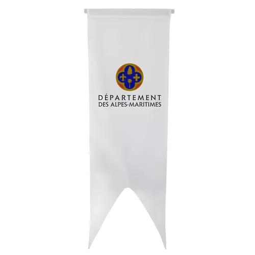 Oriflamme du Conseil Départemental des Alpes-Maritimes en polyester