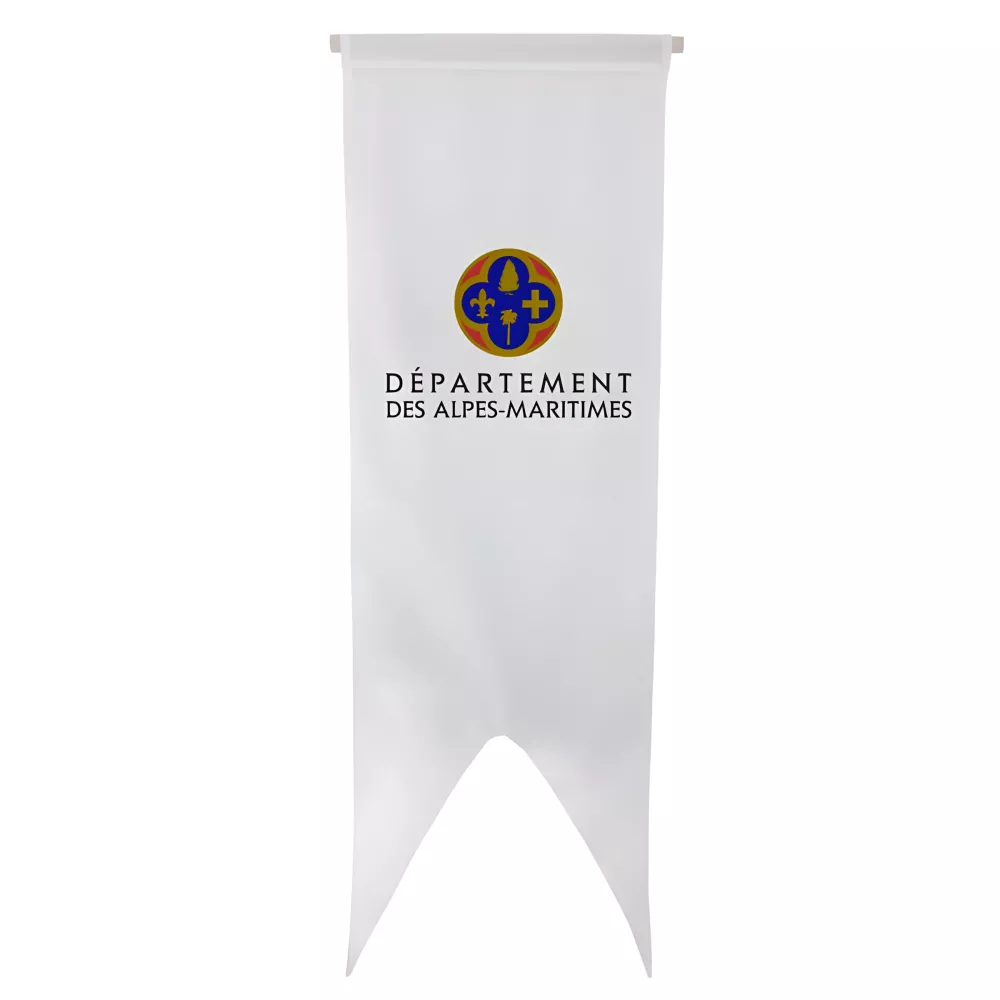 Oriflamme du Conseil Départemental des Alpes-Maritimes en polyester