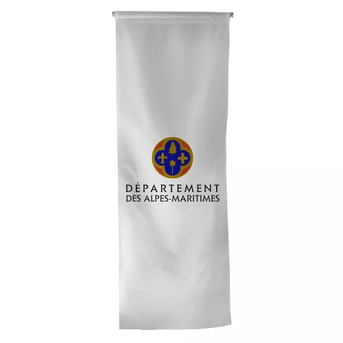 Oriflamme du Conseil Départemental des Alpes-Maritimes en polyester