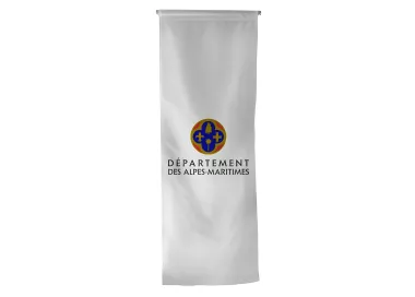 Oriflamme du Conseil Départemental des Alpes-Maritimes en polyester