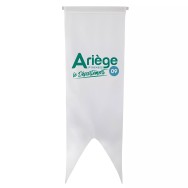 Oriflamme du Conseil Départemental de l'Ariège en maille polyester