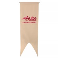 Oriflamme du Conseil Départemental de l'Aube en maille polyester