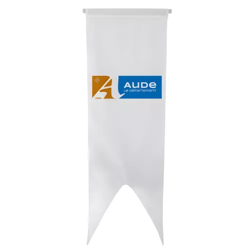 Oriflamme du Conseil Départemental de l'Aude en polyester
