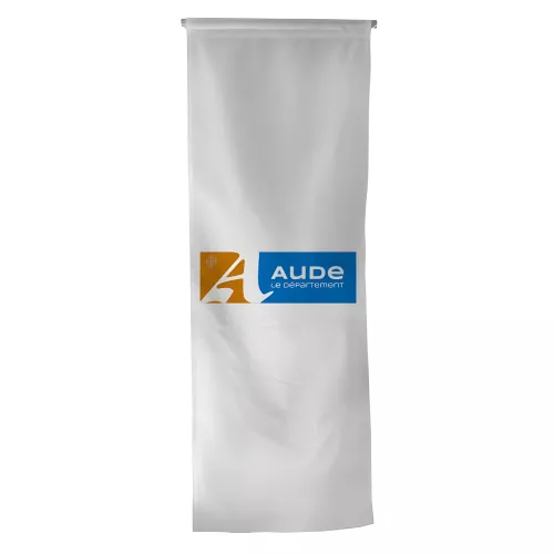 Oriflamme du Conseil Départemental de l'Aude en polyester