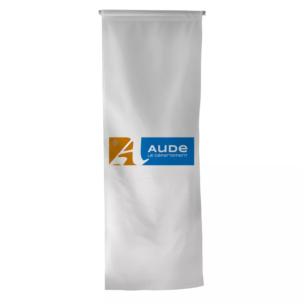 Oriflamme du Conseil Départemental de l'Aude en polyester