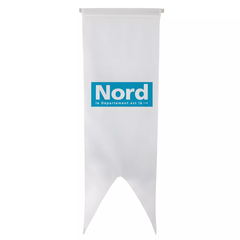 Oriflamme du Conseil Départemental du Nord en maille polyester