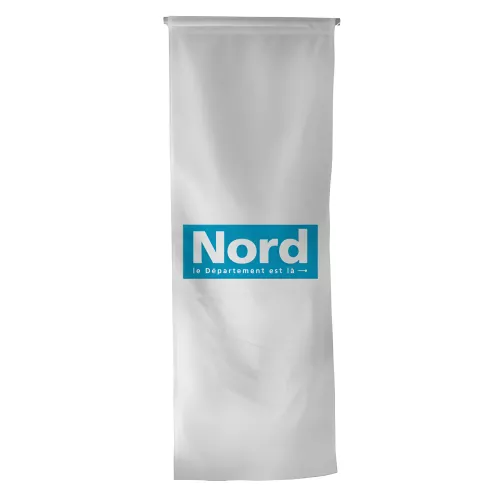 Oriflamme du Conseil Départemental du Nord en maille polyester