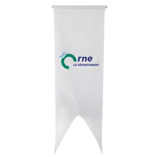 Oriflamme du Conseil Départemental de l'Orne en maille polyester
