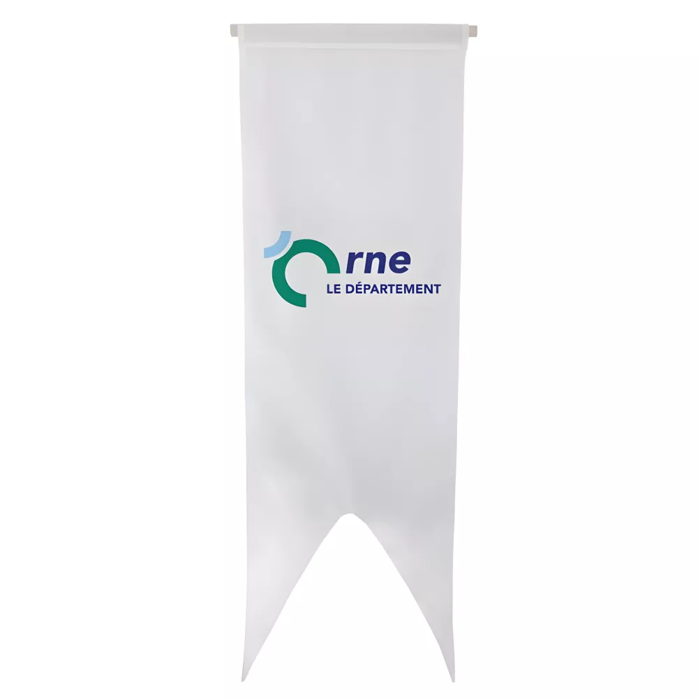 Oriflamme du Conseil Départemental de l'Orne en maille polyester