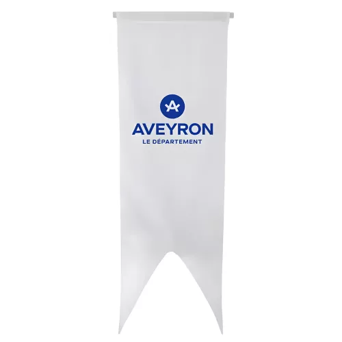 Oriflamme Conseil Départemental Aveyron maille polyester 115g