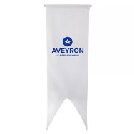 Oriflamme Conseil Départemental Aveyron maille polyester 115g