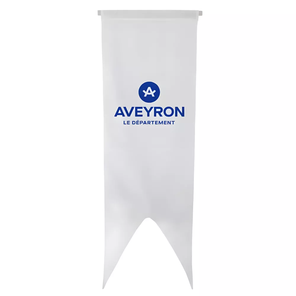 Oriflamme Conseil Départemental Aveyron maille polyester 115g Oriflamme Conseil Départemental Aveyron maille polyester 115g