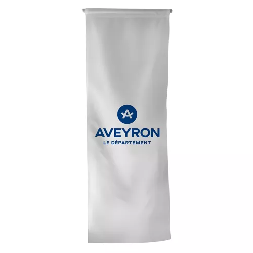 Oriflamme Conseil Départemental Aveyron maille polyester 115g Oriflamme Conseil Départemental Aveyron maille polyester 115g