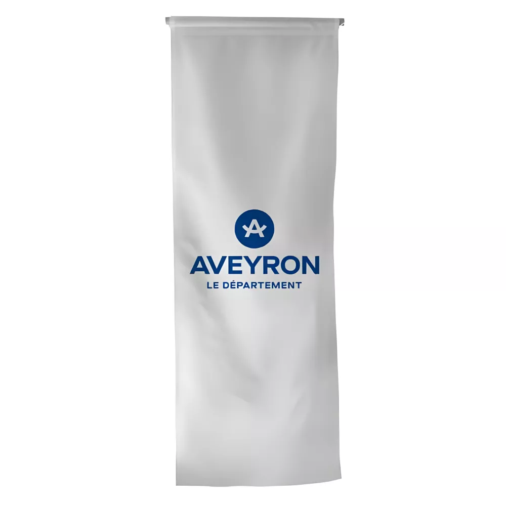 Oriflamme Conseil Départemental Aveyron maille polyester 115g Oriflamme Conseil Départemental Aveyron maille polyester 115g