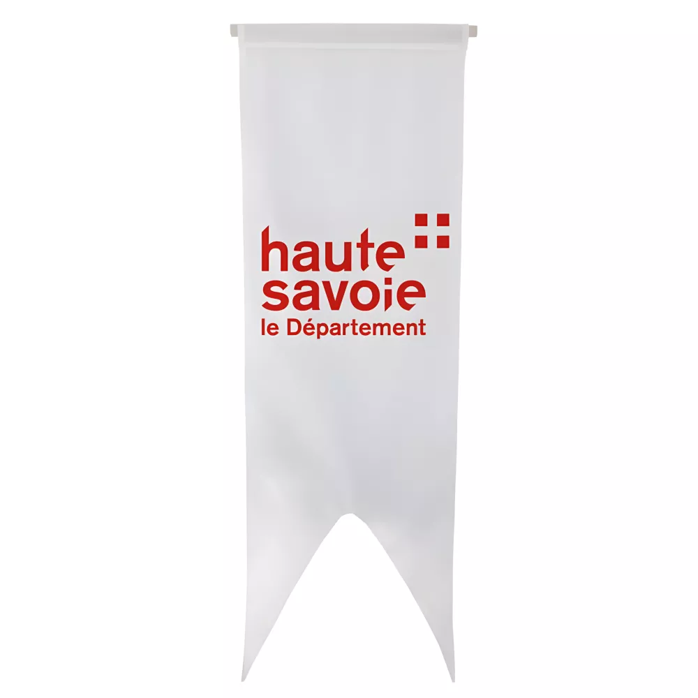 Oriflamme verticale Conseil Départemental Haute-Savoie polyester 115g