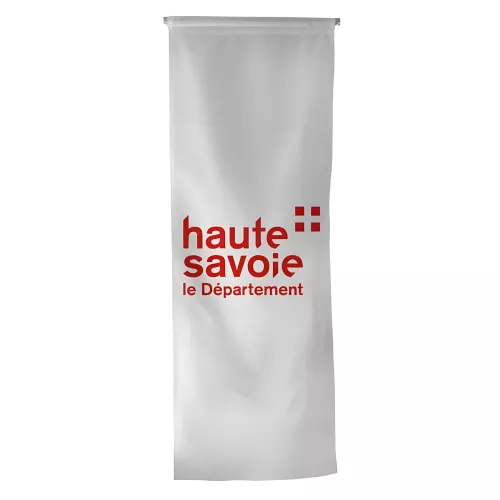 Oriflamme verticale Conseil Départemental Haute-Savoie polyester 115g