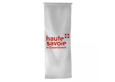 Oriflamme verticale Conseil Départemental Haute-Savoie polyester 115g