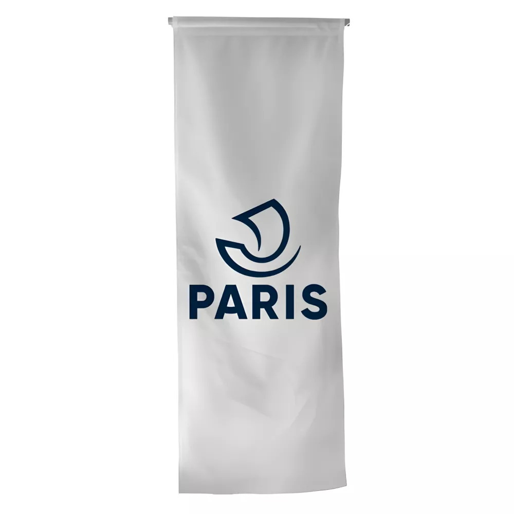 Oriflamme du Conseil Départemental de Paris en polyester Oriflamme du Conseil Départemental de Paris en polyester