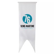 Oriflamme du Conseil Départemental de la Seine-Maritime en maille polyester