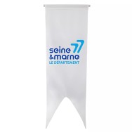 Oriflamme du Conseil Départemental de Seine-et-Marne en polyester