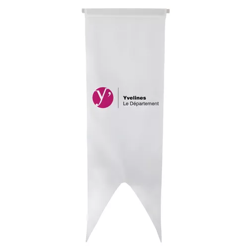 Oriflamme du Conseil Départemental des Yvelines en maille polyester