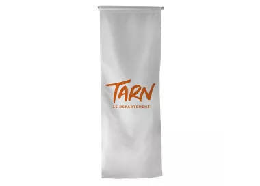 Oriflamme du Conseil Départemental du Tarn en polyester