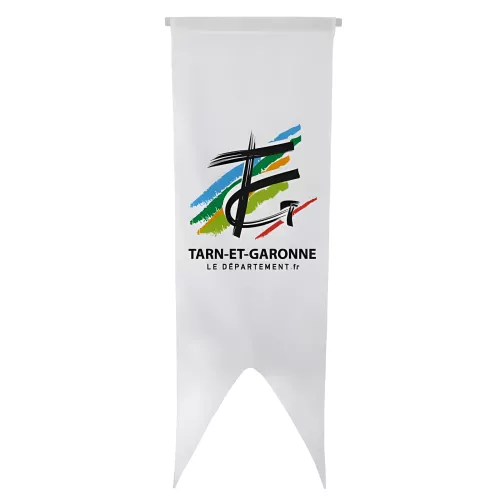 Oriflamme du Conseil Départemental Tarn-et-Garonne polyester