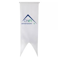 Oriflamme du Conseil Départemental du Cher en maille polyester