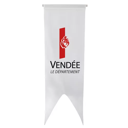 Oriflamme du Conseil Départemental de la Vendée en polyester