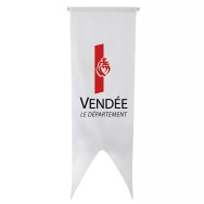 Oriflamme du Conseil Départemental de la Vendée en polyester