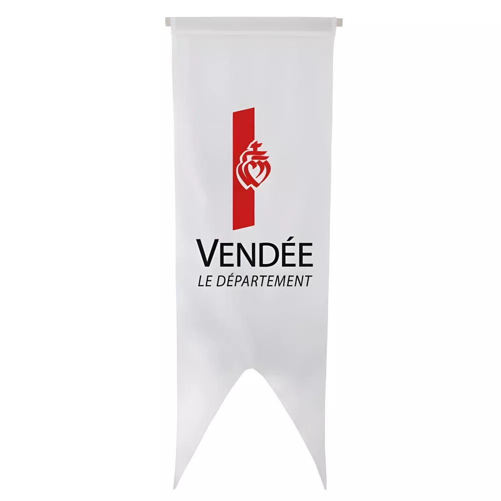 Oriflamme du Conseil Départemental de la Vendée en polyester