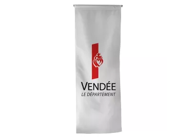 Oriflamme du Conseil Départemental de la Vendée en polyester