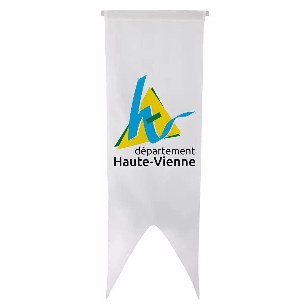 Oriflamme du Conseil Départemental de la Haute-Vienne en polyester