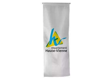 Oriflamme du Conseil Départemental de la Haute-Vienne en polyester