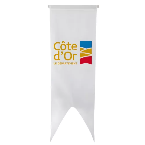 Oriflamme du Conseil Départemental de la Côte-d'Or en polyester