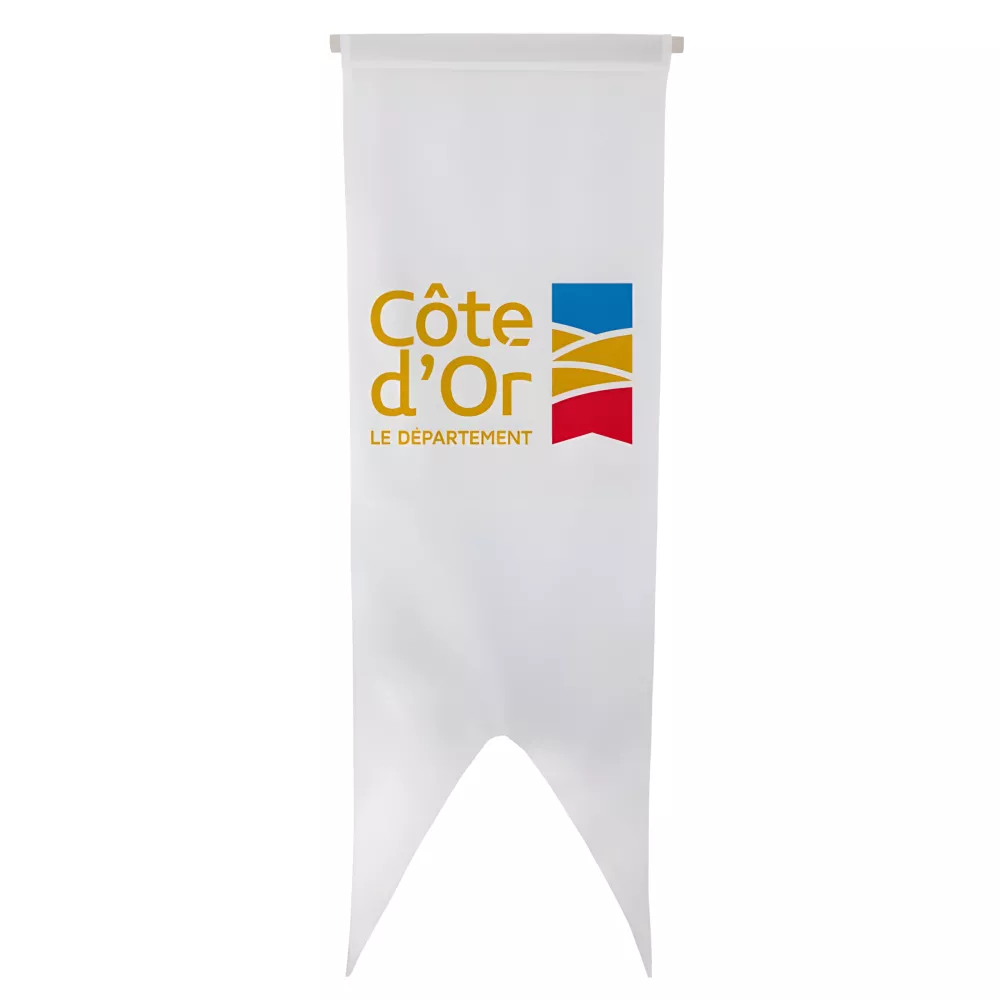 Oriflamme du Conseil Départemental de la Côte-d'Or en polyester