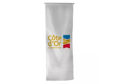 Oriflamme du Conseil Départemental de la Côte-d'Or en polyester