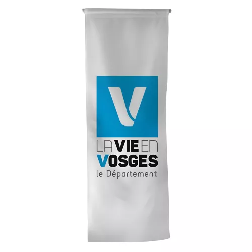 Oriflamme du Conseil Départemental des Vosges en maille polyester