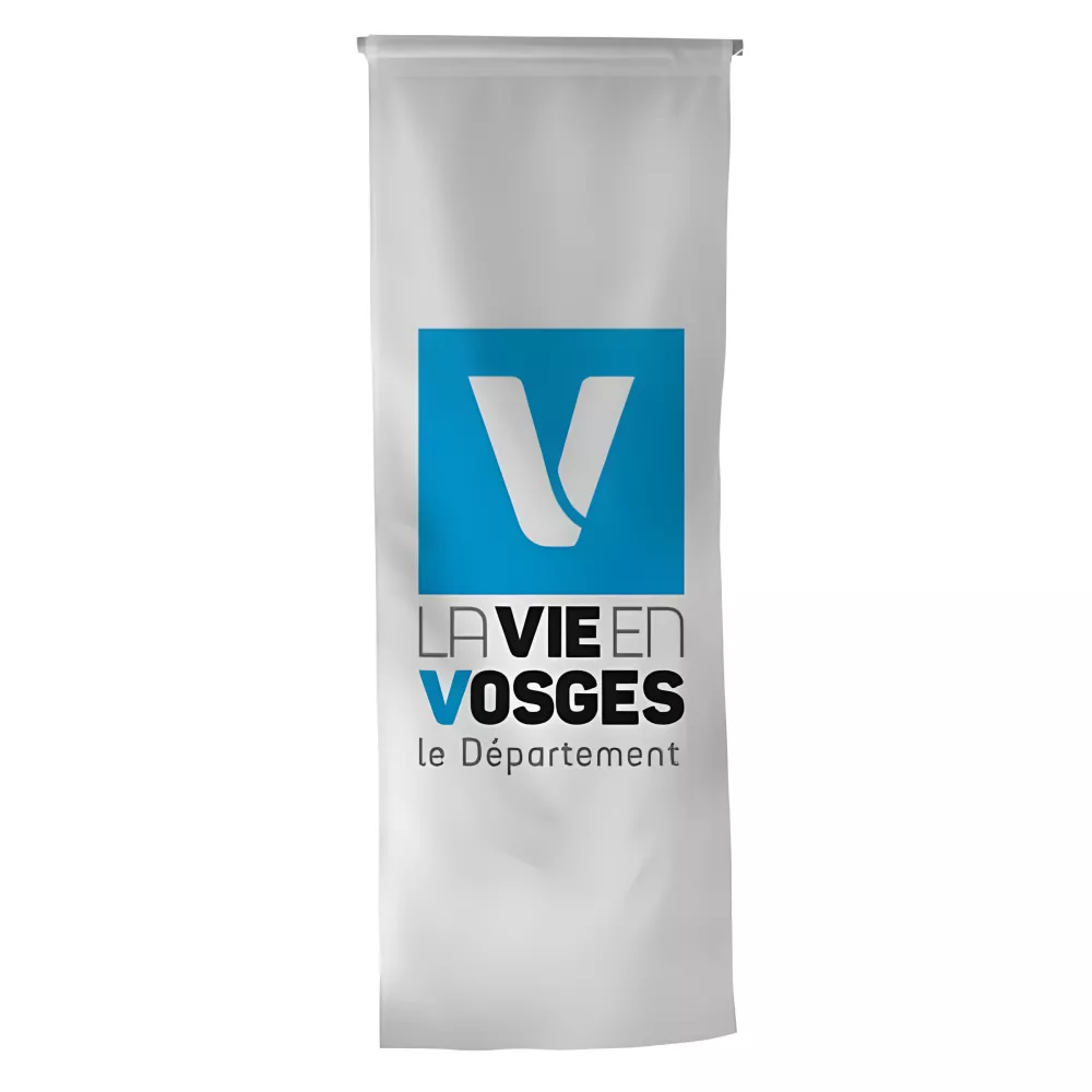 Oriflamme du Conseil Départemental des Vosges en maille polyester
