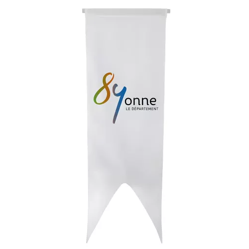 Oriflamme du Conseil Départemental de l'Yonne en polyester