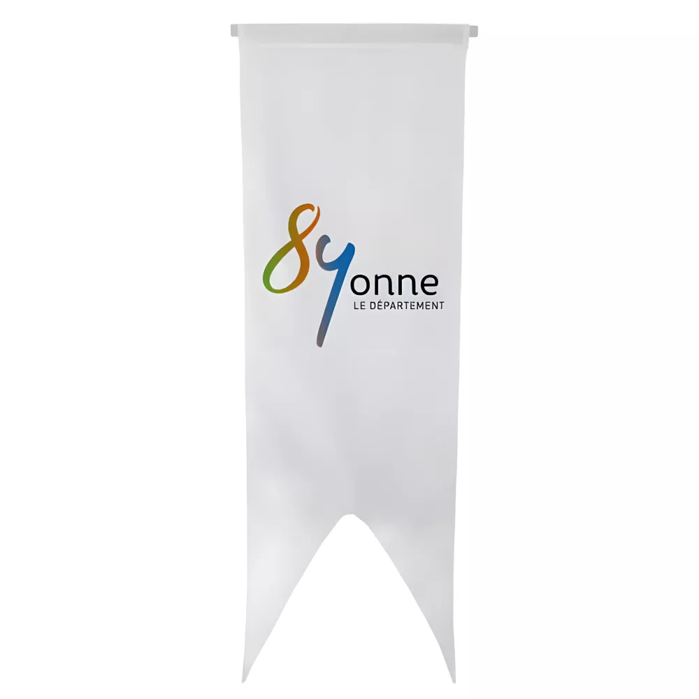 Oriflamme du Conseil Départemental de l'Yonne en polyester