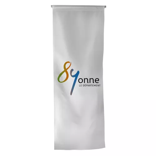 Oriflamme du Conseil Départemental de l'Yonne en polyester