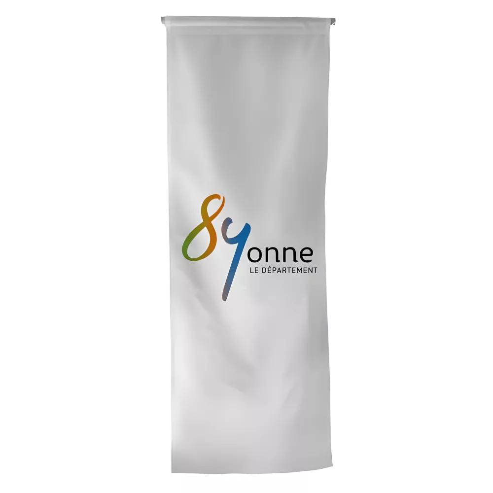 Oriflamme du Conseil Départemental de l'Yonne en polyester