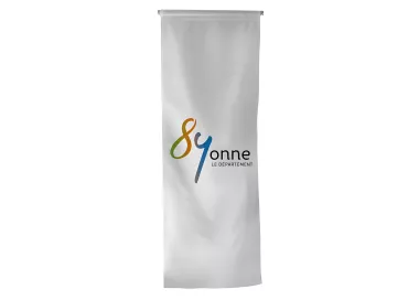 Oriflamme du Conseil Départemental de l'Yonne en polyester