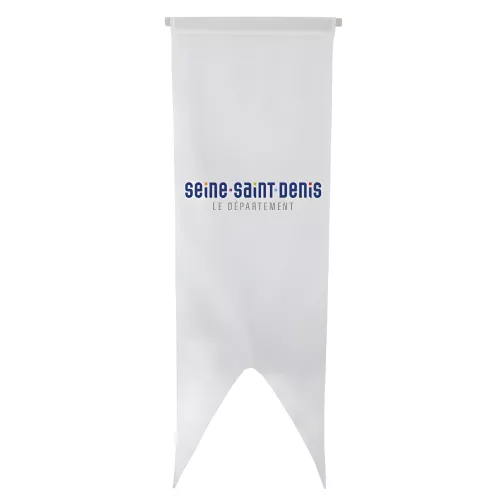Oriflamme du Conseil Départemental de Seine-Saint-Denis en polyester